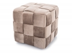 Пуф CASEL VELVET темний беж TAP.251