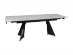 Стіл LACONI 160(220)*90 білий/чорний
