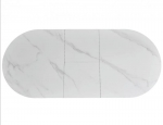 Стіл GASTON CERAMIC 140(180)*80 білий/чорний