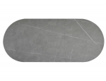 Стіл GASTON CERAMIC 140(180)*80 сірий/чорний