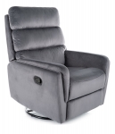 Крісло розкладне ARGOS VELVET сіре BL.14