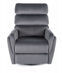 Крісло розкладне ARGOS VELVET сіре BL.14