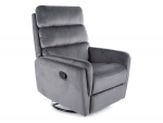 Крісло розкладне ARGOS VELVET сіре BL.14