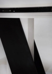 Кухонний стіл на одній опорі Carvelo 140(180)x80+4 стільця NEO