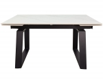 Стіл BERNARD CERAMIC 140(200)*90 білий мат/чорний