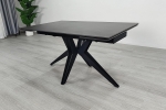 Стол VINCENT CERAMIC 140(200)*90 графит мат/черный