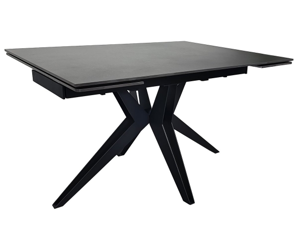 Стол VINCENT CERAMIC 140(200)*90 графит мат/черный
