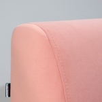 Диван Лаунж – комплектация Одинарный со спинкой — обивка Зенит 21 + Черный