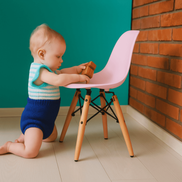 Стілець дитячий Тауер Baby пластиковий рожевий