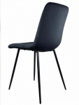 Стул велюровый PM-003 Perfect Home Україна, черный каркас/черный