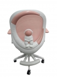 Кресло вращающееся детское с подставкой для ног PERFECT KIDS ASTRONAUT PINK