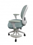 Кресло вращающееся детское с подставкой для ног PERFECT KIDS PANDA GREEN