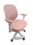 Кресло вращающееся детское с подставкой для ног PERFECT KIDS PANDA PINK