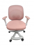 Кресло вращающееся детское с подставкой для ног PERFECT KIDS PANDA PINK