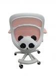 Кресло вращающееся детское с подставкой для ног PERFECT KIDS PANDA PINK