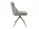 Стілець поворотний R-168 перловий тауп + капучино
