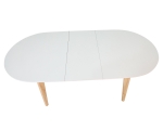 Стіл ALBERTO CERAMIC 160(200)*90 бежевий мат/дерево