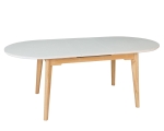 Стіл ALBERTO CERAMIC 160(200)*90 бежевий мат/дерево