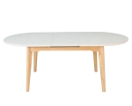Стіл ALBERTO CERAMIC 160(200)*90 бежевий мат/дерево