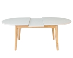 Стіл ALBERTO CERAMIC 160(200)*90 бежевий мат/дерево