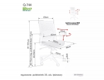 Кресло поворотное Q-744 черное