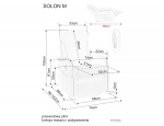 Крісло розкладне SOLON M VELVET (функція масажу) капучино BL.38