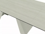 Стіл SALVADORE CERAMIC 160(240)*90 бежевий травертин/кашемір