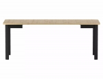 Стіл OSKAR 80(200)*80 дуб артизан/чорний