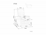 Крісло розкладне OTUS RAVEN капучино 45