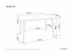 Стол RION 130*70 травертин/кашемир
