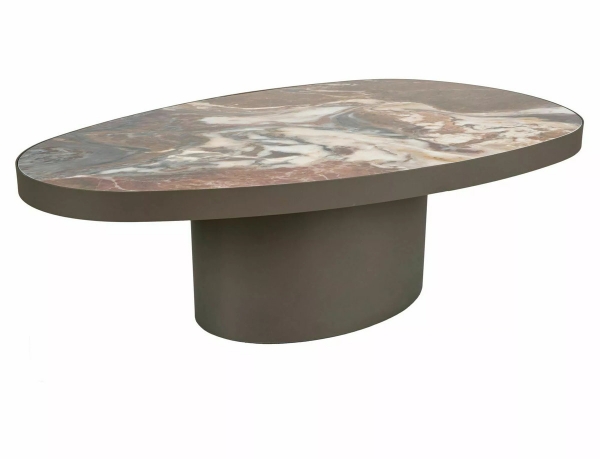 Журнальный столик GUSTO A CERAMIC коричневый PATAGONIA/медный 118*73