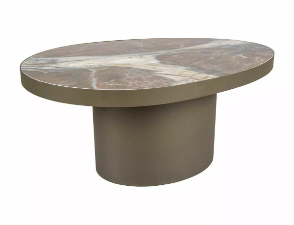 Журнальный столик GUSTO B CERAMIC коричневый PATAGONIA/медный 98*73
