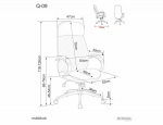 Кресло поворотное Q-09 беж