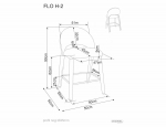 Барний стілець FLO H-2 беж TAP.253