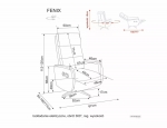 Крісло розкладне FENIX RAVEN капучино 45