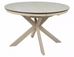 Стіл PORTO CERAMIC 120(160)*120 бежевий травертин/кашемір