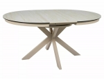 Стіл PORTO CERAMIC 120(160)*120 бежевий травертин/кашемір