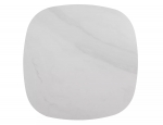 Журнальний столик STELLA C CERAMIC білий NATURE CLOUD/мідний 48*48