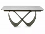 Стіл INFINITY CERAMIC 160(240)*95 бежевий TAJ MAHAL/мідний