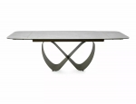 Стіл INFINITY CERAMIC 160(240)*95 бежевий TAJ MAHAL/мідний
