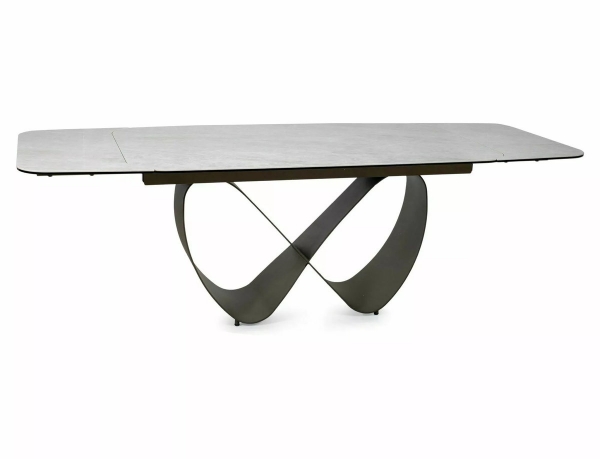Стіл INFINITY CERAMIC 160(240)*95 бежевий TAJ MAHAL/мідний