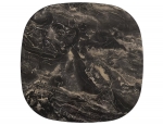 Журнальний столик STELLA A CERAMIC чорний VULCANO/мідний 100*100