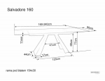 Стіл SALVADORE CERAMIC 160(240)*90 бежевий ONICE ORO/чорний мат