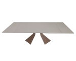 Стол LAURA CERAMIC 160(240)*90 бежевый мат/бежевый