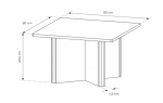 Стол журнальный Perfect Home Набу/Nabu 80x80 круглый Дуб масляный