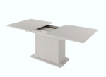 Стол на одной ножке Perfect Home Lante 160–200. Стол кухонный бежевый