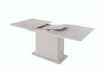 Стол на одной ножке Perfect Home Lante 160–200. Стол кухонный бежевый