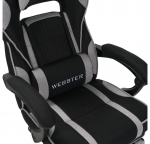 Крісло геймерське VR Racer Textile Webster Сірий/чорний