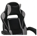 Крісло геймерське VR Racer Textile Webster Сірий/чорний