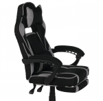 Крісло геймерське VR Racer Textile Webster Сірий/чорний